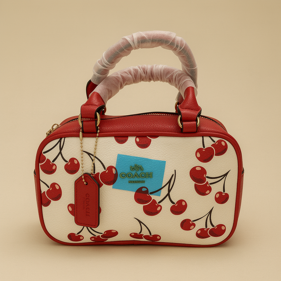 Bolsa Crossbody Coach con Estampado de Cerezas