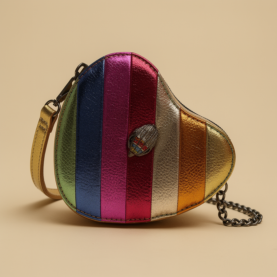Bolsa Kurt Geiger Kensington corazón rainbow