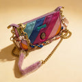 Bolsa Kurt Geiger Metálica Rainbow Multicolor con Cadena