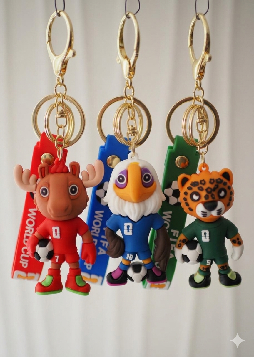 Llaveros Mascotas Mundial PVC Coleccionables