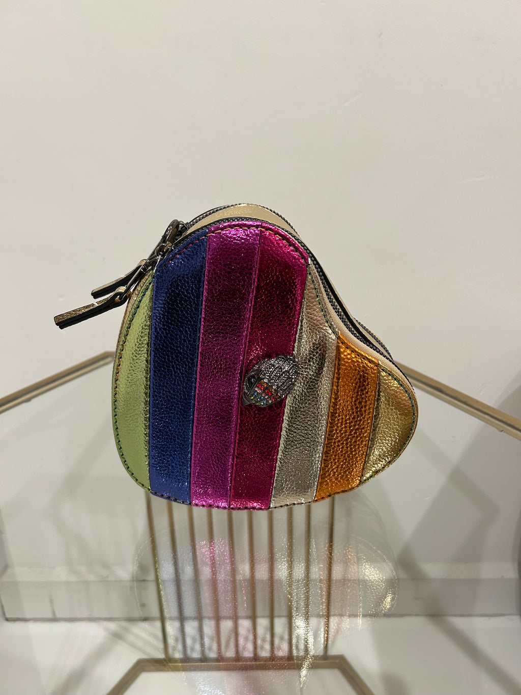 Bolsa Kurt Geiger Kensington corazón rainbow