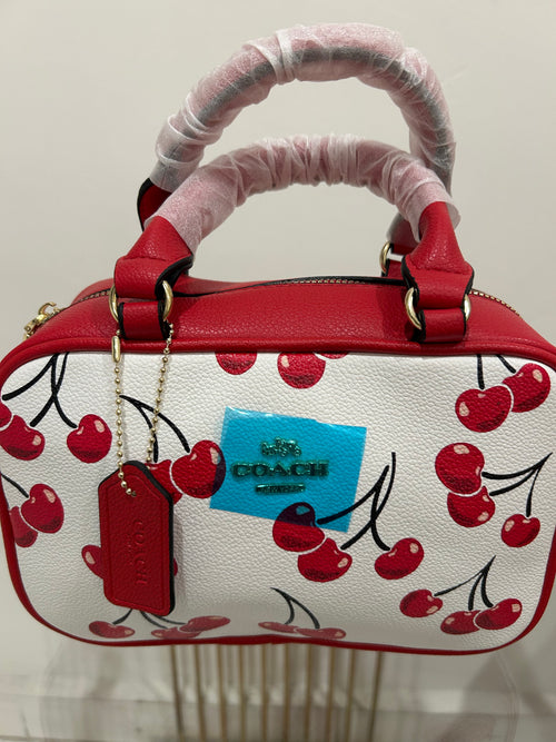 Bolsa Crossbody Coach con Estampado de Cerezas
