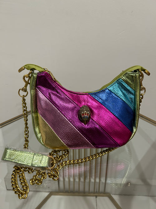 Bolsa Kurt Geiger Crossbody Metálica Multicolor dupe