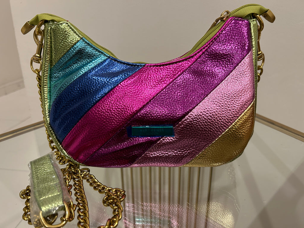 Bolsa Kurt Geiger Crossbody Metálica Multicolor dupe