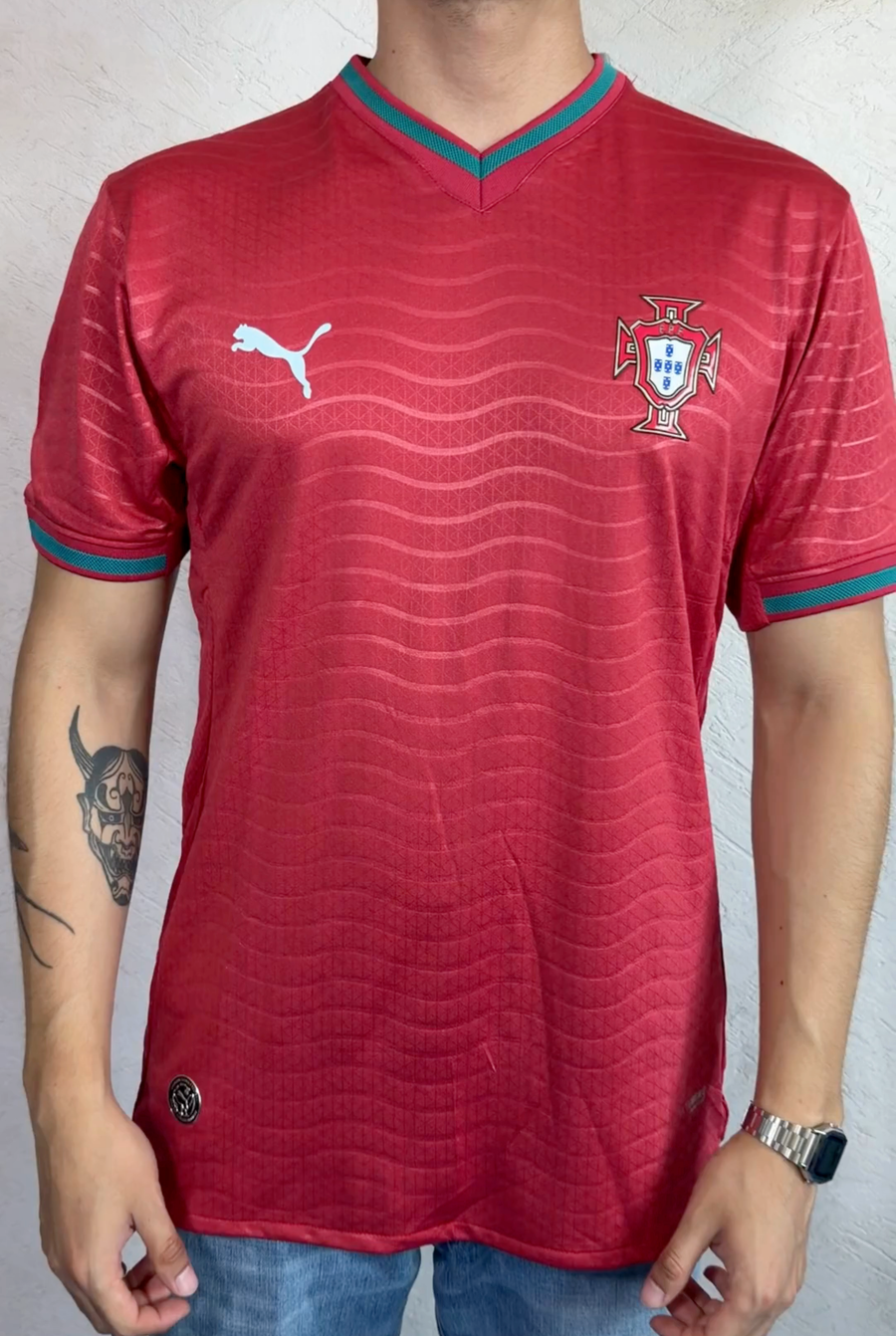 Playera Roja Selección Portugal – Versión Jugador