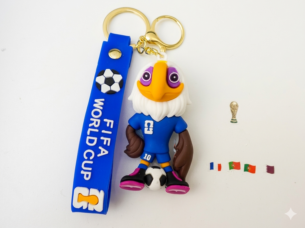 Llaveros Mascotas Mundial PVC Coleccionables