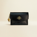 Monedero Porta Tarjetas Estilo Coach Negro
